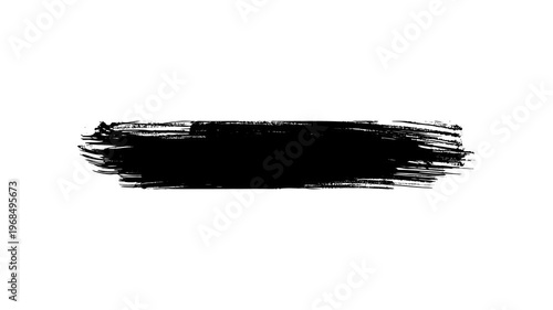 Grunge Brush Stroke Stop Motion Animation on a Transparent Background, Hand-drawn grunge brush texture, Paint the white brush background and your text with an alpha channel.