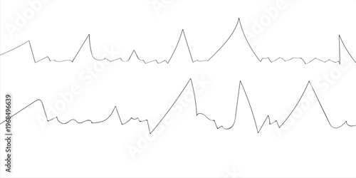 Heartbeat line icon set. CARDIOGRAM line icon. EKG and Cardio symbol. Heart beat monitor pulse line. heart beat pulse rate and blood pressure Pulse trace.