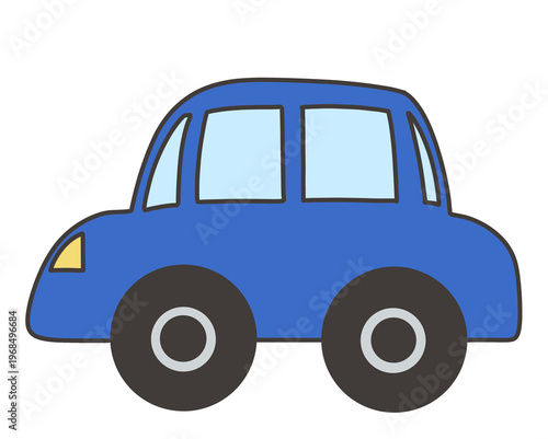 Blue car illustration/青い車