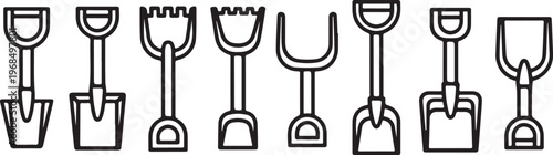 A collection of stylized bar stools with unique backrest designs Vector