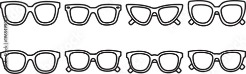 Abstract art featuring interconnected circular loops Vector