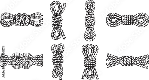 Illustrations of helical structures with varying coil configurations and pitches Vector