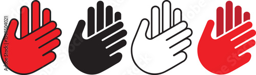 unique Caring Support Helping Hands Icon