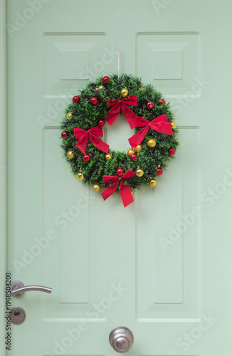 Hanging christmas ring decoration