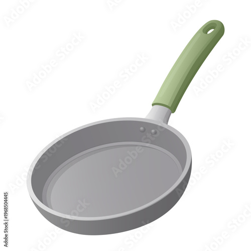 Cute Cartoon Frying Pan Vector Illustration