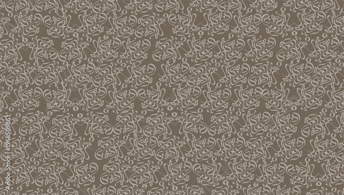 A cute white scattered pattern on a brown background