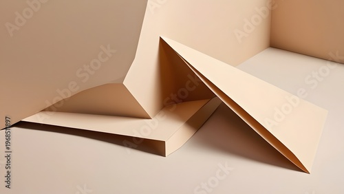 Paper Fold Abstract Minimal Background