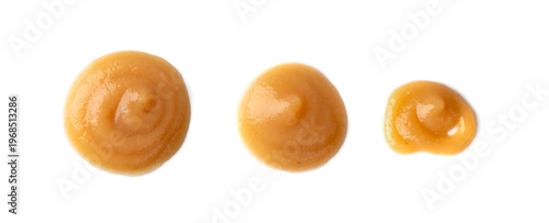 Foto Applesauce texture, fruit puree, apple sauce