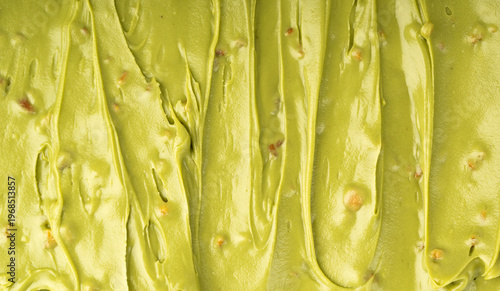 Photography Pistachio cream pattern, dubai green chocolate textured background
