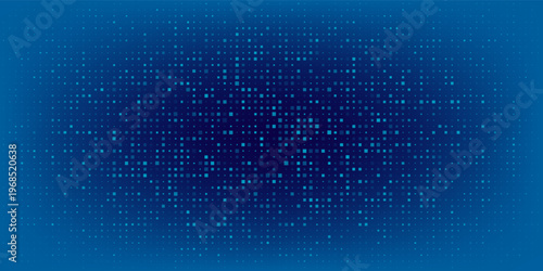 Turquoise color halftone grain texture. Faded dot gradient pattern background. Grunge pixel cartoon overlay backdrop. Raster comic pop art gradation wallpaper Vector