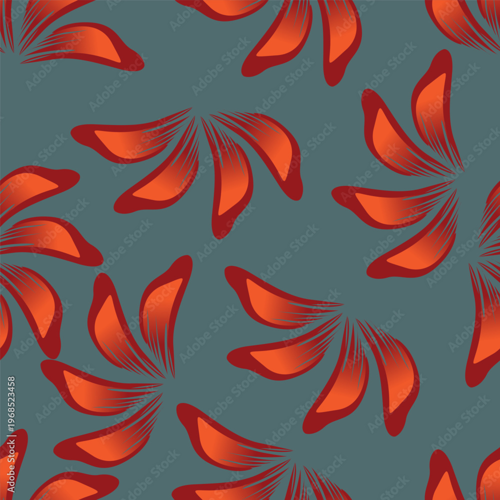 Fototapeta premium textile design with abstract flower pattern