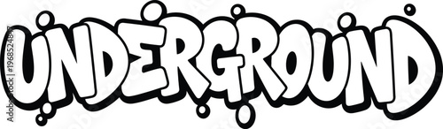 Underground graffiti doodle flash tattoo a funny street culture vector set with curved lines and criminal style