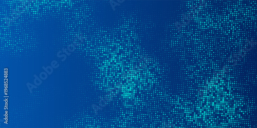 Blue Tech Finance Fintech Background Abstract Pixel Pattern. Abstract Business Tech Science Random Squares Mosaic Vector Backdrop.vector design eps10