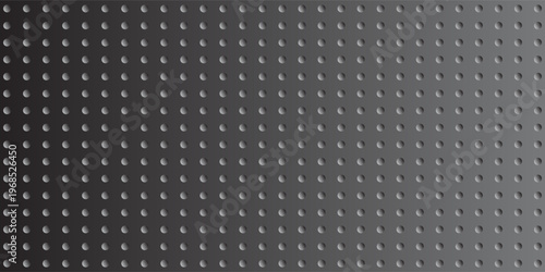 Dark grey abstract wide horizontal banner with hexagon carbon fiber grid and orange luminous lines. Technology vector background with orange neon lines