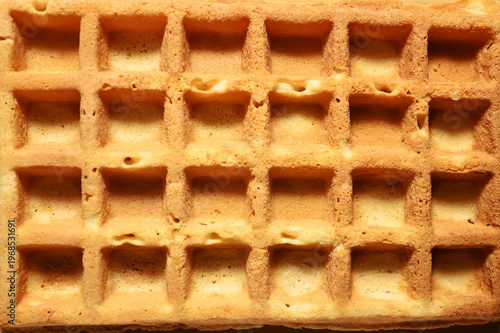 Belgian waffles texture. food background top view