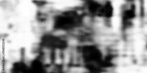 Abstract Gritty Halftone Ink Splash Monochrome Background