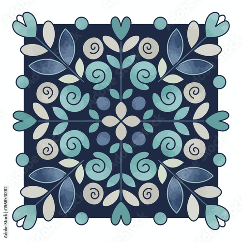 Ornate Floral Mandala Pattern