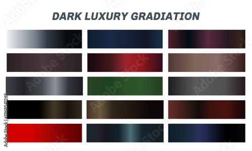 高級感のあるダーク系メタリックグラデーションのカラースウォッチセット