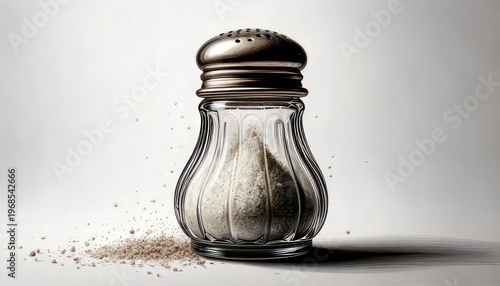 Salt Shaker Still Life - Culinary Seasoning and Tabletop Accessory.