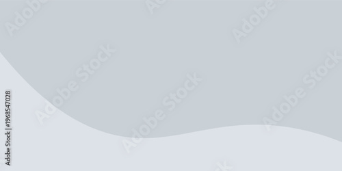 Minimalist abstract background featuring soft gray wave shapes with smooth gradients and layered curves. Clean and modern design suitable for presentations, websites, banners, and corporate templates.