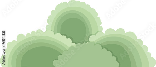 Gradient Green Wavy Lines Background Design