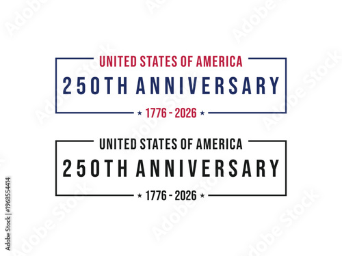 250th anniversary America design, USA Background, vector illustration, isolated on transparent background