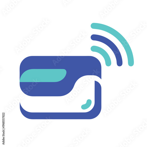 Modern Contactless Payment Flat Icon