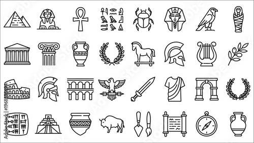  Ancient egypt history and archaeological symbols