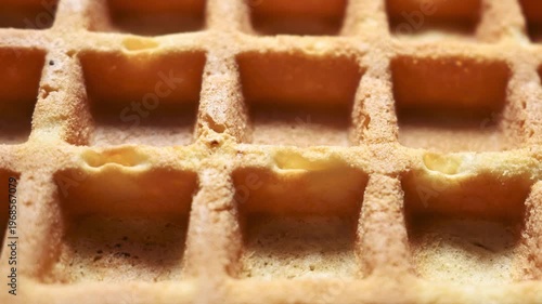 Belgian waffles texture. food background top view