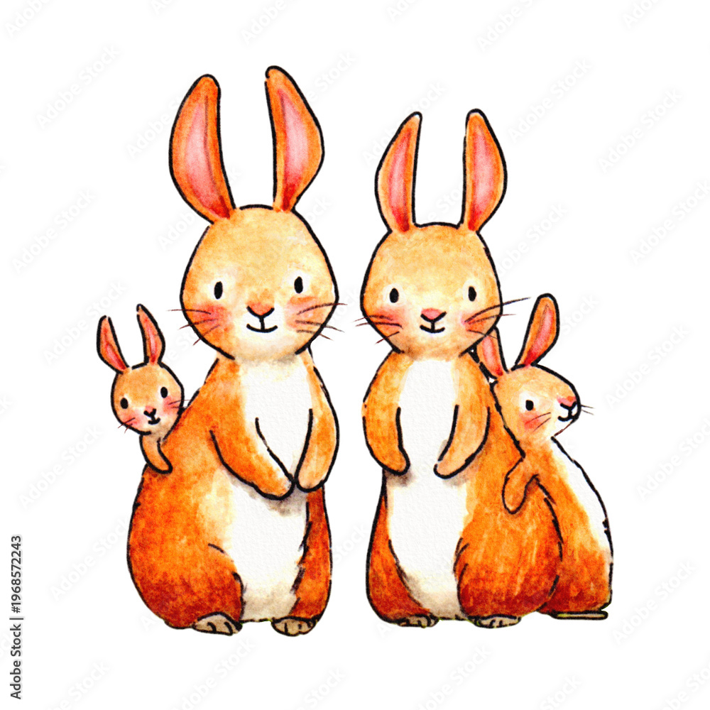 Fototapeta premium Rabbit Fam
