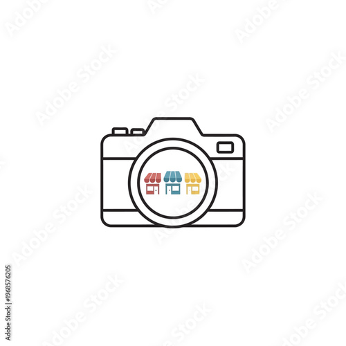 Camera Icon Graphic Design Element.
