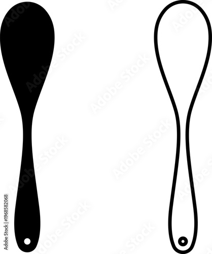 Spoon icon vector concept for web or mobile apps. Gestura, Slotted, Wooden, Dinner, Serving, Steel, Table, Dinner spoons, Spoon set, Perfect spoon