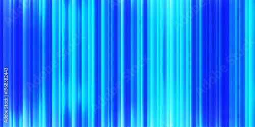 Abstract vertical blue light bar pattern background with glowing cyan center, creating a vibrant digital sound wave or equalizer effect, isolated on