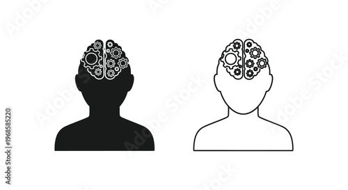 Understanding Brain Connectivity & Cognitive Differences Vector