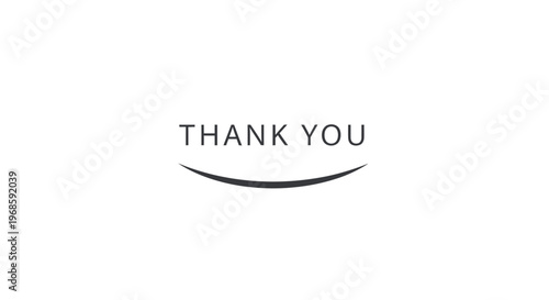 A simple thank you message.