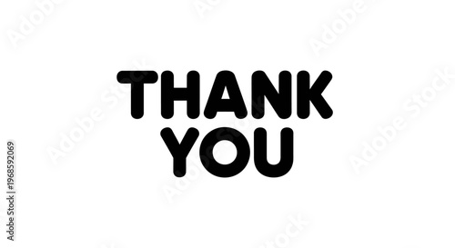 A simple thank you message.