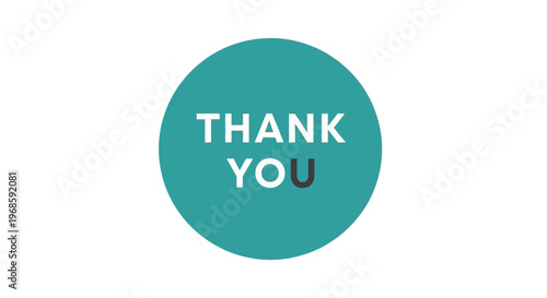 A simple thank you message graphic.