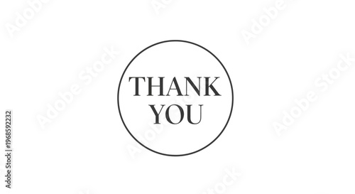 Gratitude message in a circle.