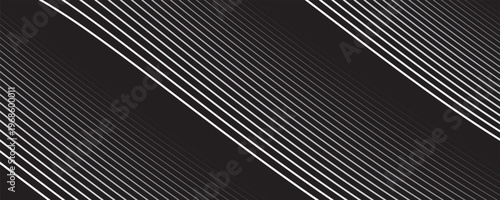 Black straight parallel lines of different thickness in row pattern. Halftone background from stripes for design. Vector Illustration isolated on transparent. vector
