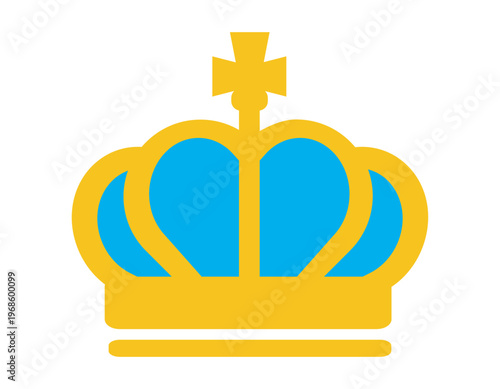 シンプルな王冠のイラスト　