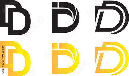 elegant D letter logo