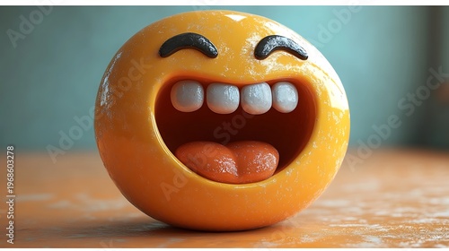 Happy emoji illustration