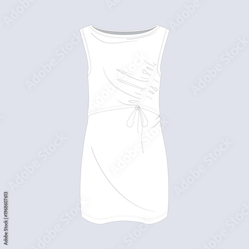 Ruched Bodycon Womens Dress