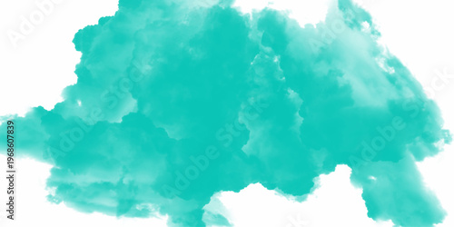 Abstract Watercolor blue grunge background painting. Beautiful stylist modern blue texture background. Gothic white Cloud Texture with Dense Blue Smoke Elements. Wide banner.