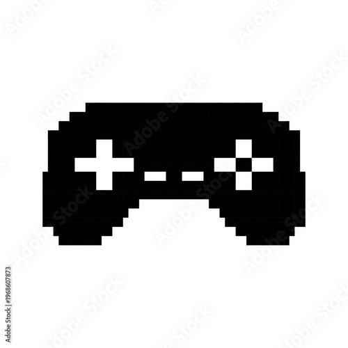 Classic Retro Gamepad Pixel Art Icon