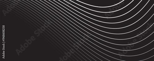 Black straight parallel lines of different thickness in row pattern. Halftone background from stripes for design. Vector Illustration isolated on transparent.