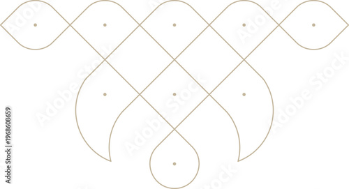 Indian Traditional Kolam Design Element