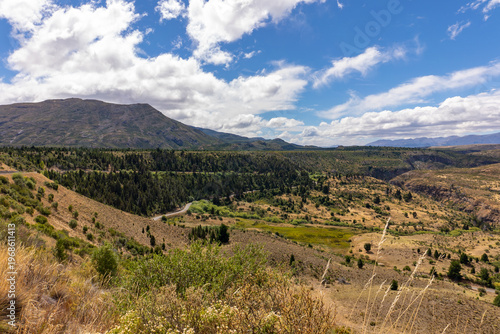 mountain landscape with blue sky