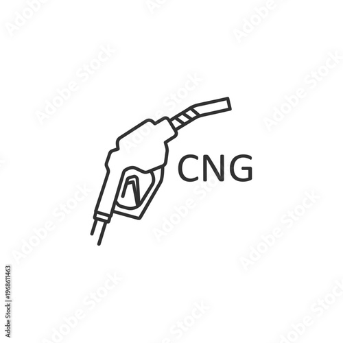 CNG fuel nozzle gas pump.