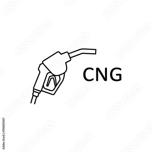 CNG fuel nozzle for vehicles.